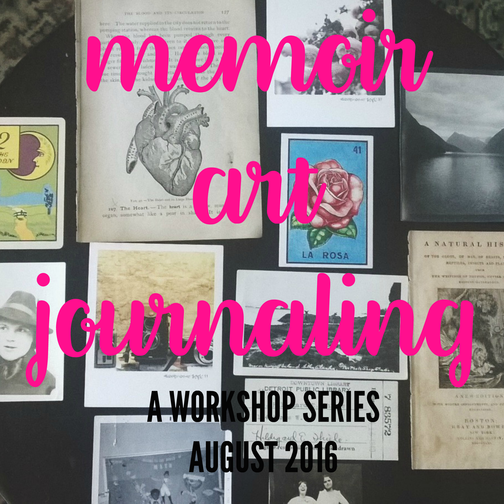 memoir art journaling writing brooke gibbons charlotte art league workshop class