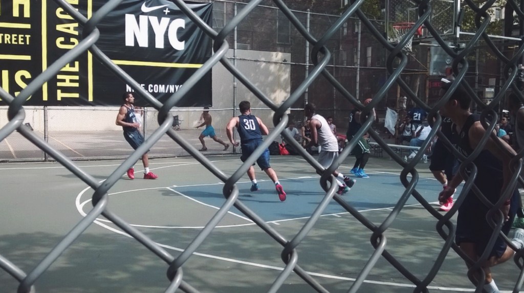 4th street basketball players court village new york summer